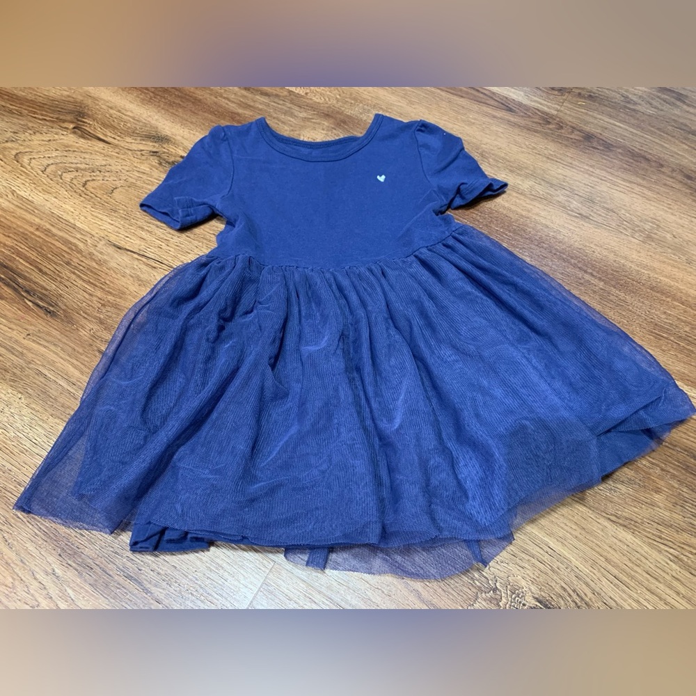 Carter's Navy Blue Tulle Kids Dress